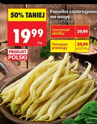 Fasolka szparagowa polska promocja w Biedronka