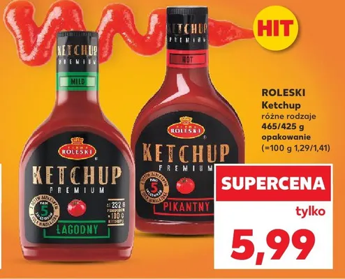 Ketchup pikantny Roleski promocja w Kaufland