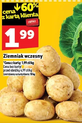 Ziemniak wczesny promocja w TOPAZ