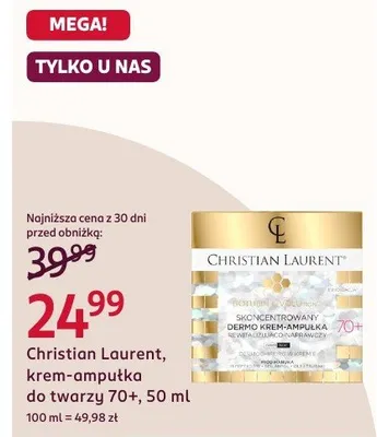 Krem-ampułka do twarzy 70+ promocja w Rossmann
