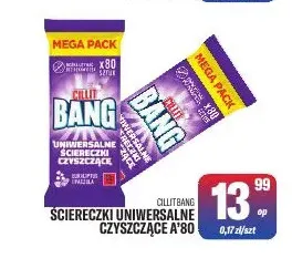 Ściereczki uniwersalne czyszczące Cillit Bang promocja w Tomi Markt