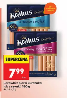 Parówki z szynki Krakus promocja w Biedronka