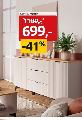 Komoda Velton promocja w Black Red White