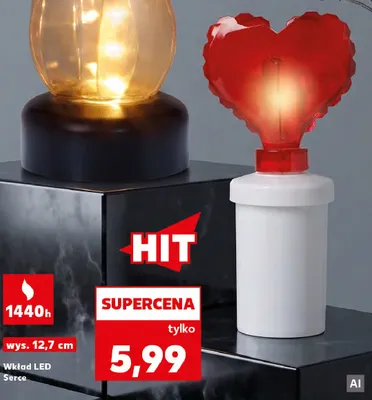 Wkład LED Serce promocja w Kaufland