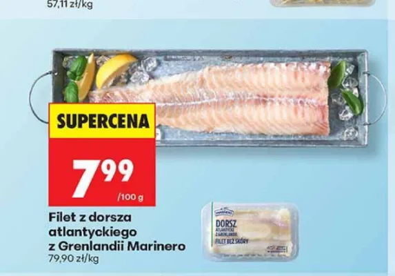 Filet z dorsza atlantyckiego z Grenlandii Marinero promocja w Biedronka
