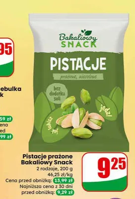 Pistacje prażone promocja w Dino