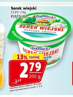 Serek wiejski naturalny promocja w Prim Market