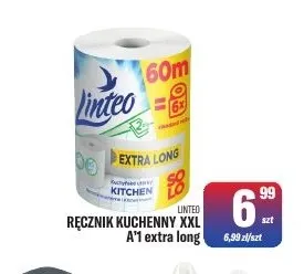 Ręcznik kuchenny XXL A'1 extra long Linteo promocja w Tomi Markt