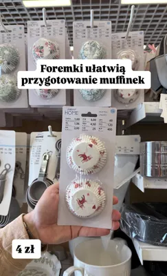 Foremki do muffinek Pepco Home 100szt promocja w Pepco