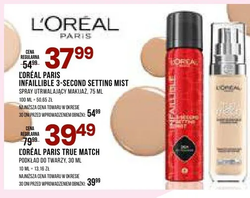 Podkład do twarzy True Match promocja w Drogerie Natura