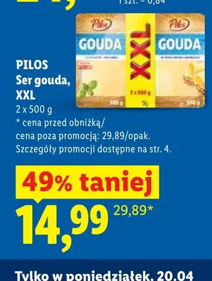 Ser gouda, XXL promocja w Lidl