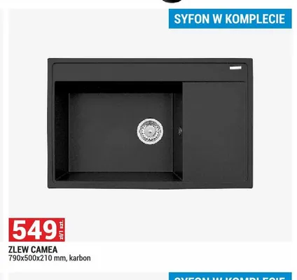 Zestaw zlew Camea + syfon promocja w Merkury Market