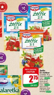 Środek żelujący Żelfix 2:1 Dr. Oetker promocja w Dino