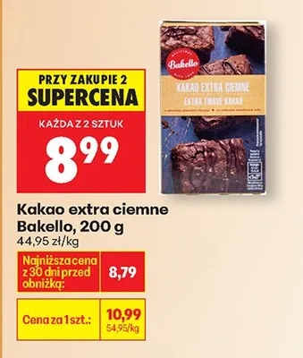 Kakao extra ciemne promocja w Biedronka