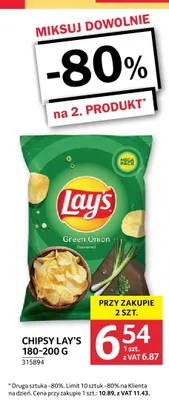 Chipsy Green Onion Mega Pack Lay's promocja w Selgros