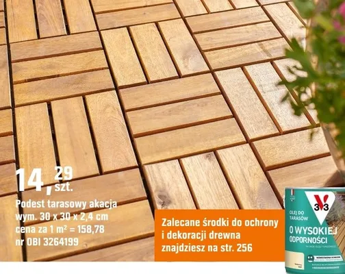 Podest tarasowy akacja promocja w OBI