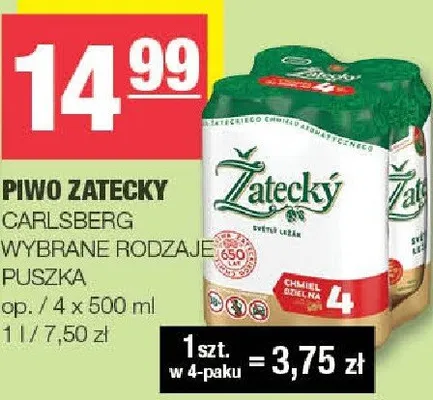 Piwo żatecky promocja w SPAR