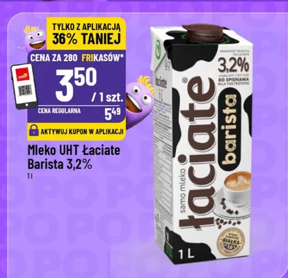 Mleko UHT Łaciate Barista 3,2% promocja w POLOmarket
