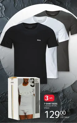 T-shirt BOSS 3-pak promocja w Selgros
