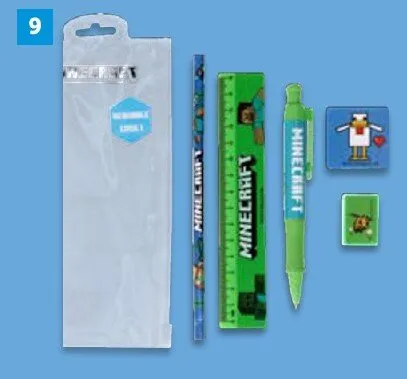 Zestaw przyborów szkolnych Minecraft promocja w Lidl