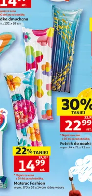 Materac Fashion 170x52x14cm promocja w Auchan