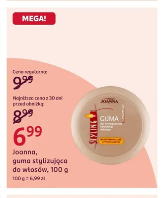 Guma stylizująca do włosów Joanna promocja w Rossmann