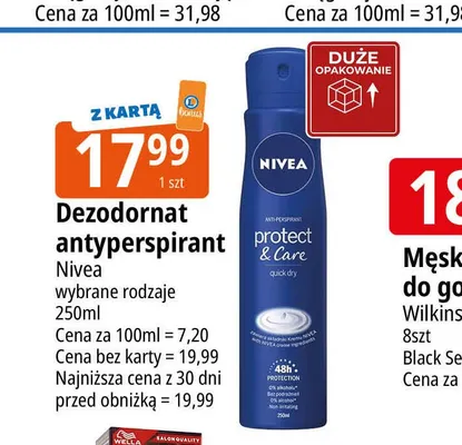 Dezodorant antyperspirant Nivea Protect & Care promocja w Leclerc