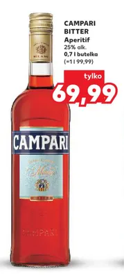 Aperitif Campari Bitter promocja w Kaufland