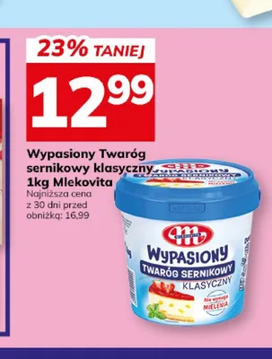 Twaróg sernikowy klasyczny Wypasiony Mlekovita promocja w Hitpol