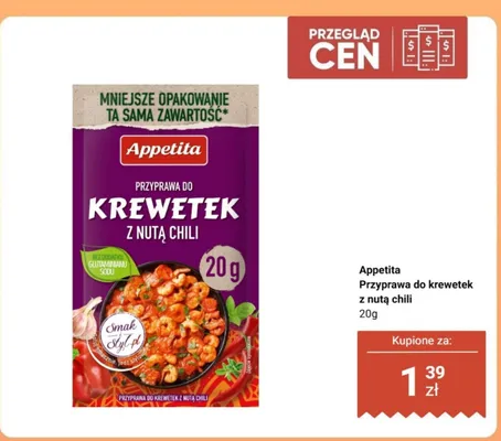 Przyprawa do krewetek z nutą chili promocja w Dino