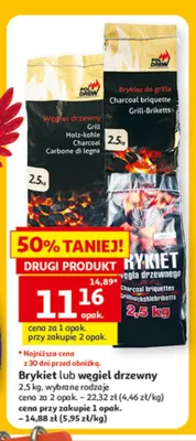 Węgiel drzewny Pol-Drew promocja w Auchan