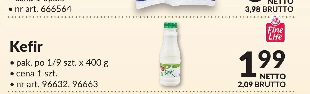 Kefir Fine Life promocja w Makro