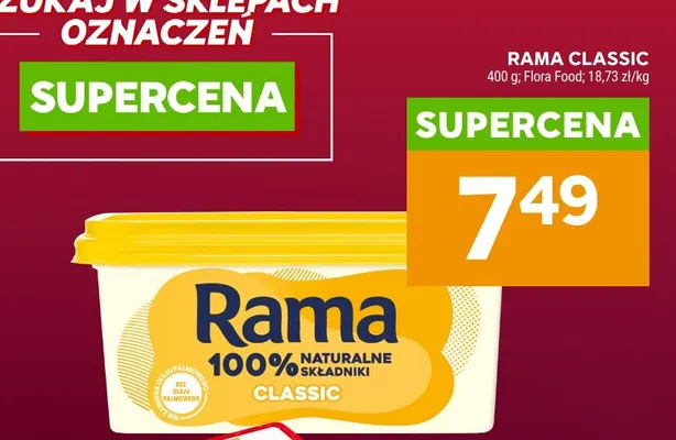 Margaryna Rama Classic promocja w Stokrotka