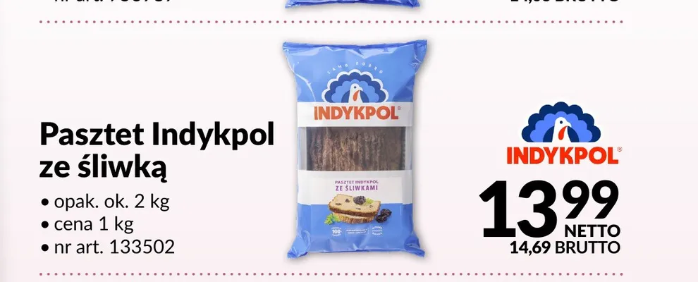 Pasztet ze śliwką Indykpol promocja w Makro