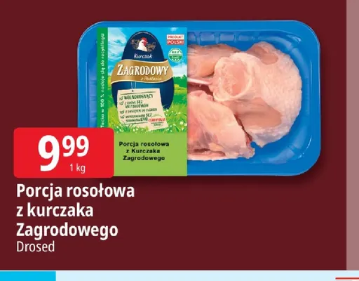 Porcja rosołowa z kurczaka Zagrodowego promocja w Leclerc
