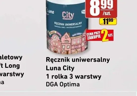 Ręcznik uniwersalny Luna City 1 rolka 3 warstwy promocja w API Market