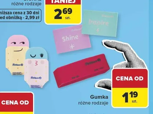 Gumka do ścierania Pelikan promocja w Carrefour