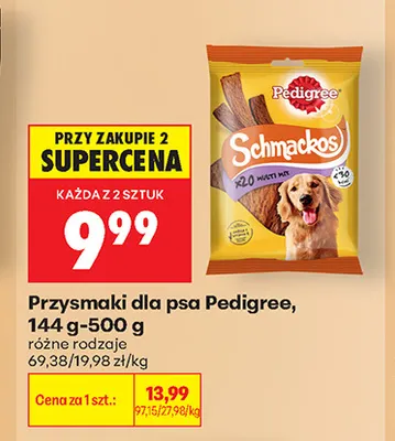 Przysmaki dla psa Pedigree Schmackos promocja w Biedronka