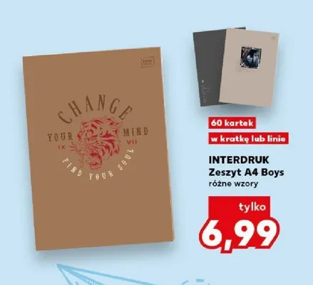 Zeszyt A4 Boys 60 kartek w linie Interdruk promocja w Kaufland
