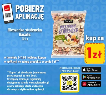 Mieszanka studencka Bacalis promocja w POLOmarket