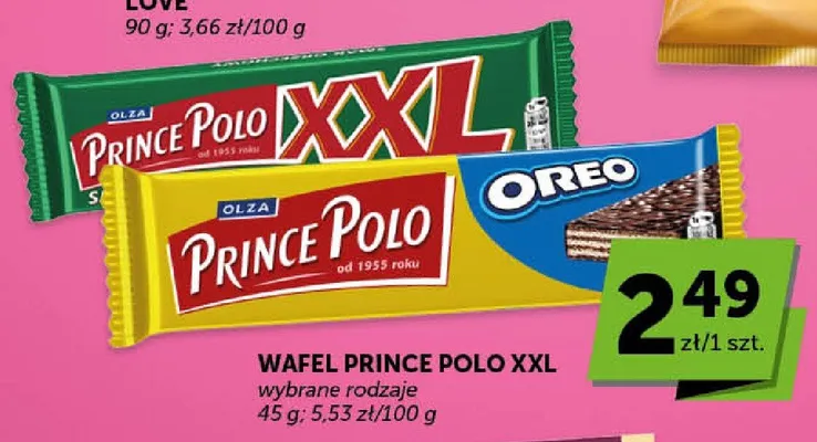Wafel Prince Polo XXL promocja w ABC