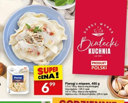 Pierogi z mięsem Białecki Kuchnia promocja w Twój Market