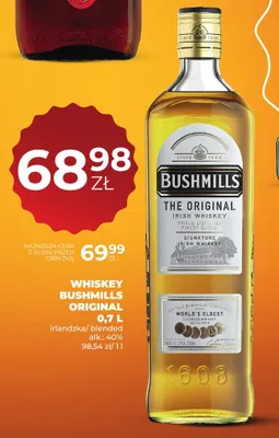 Whiskey Bushmills Original promocja w Duży Ben