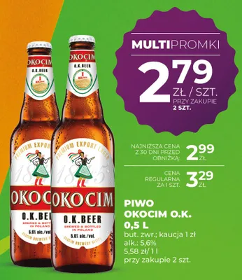 Piwo Okocim O.K. Beer promocja w Duży Ben
