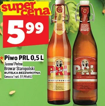 Piwo PRL Jasne Browar Staropolski promocja w TOPAZ