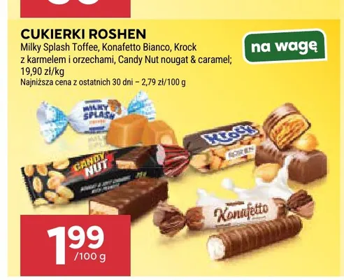 Cukierki Krock z karmelem i orzechami Roshen promocja w Stokrotka