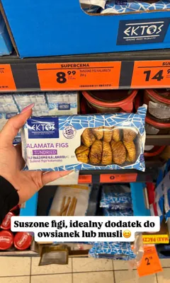 Figi suszone Kalamata Ektos promocja w Biedronka