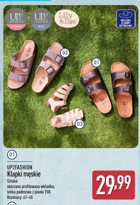 Klapki męskie UP2Fashion promocja w Aldi