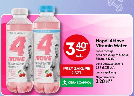 Napój 4Move Vitamin Water promocja w Żabka