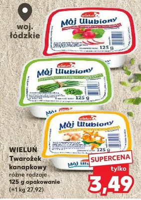 Twarożek kanapkowy różne rodzaje promocja w Kaufland